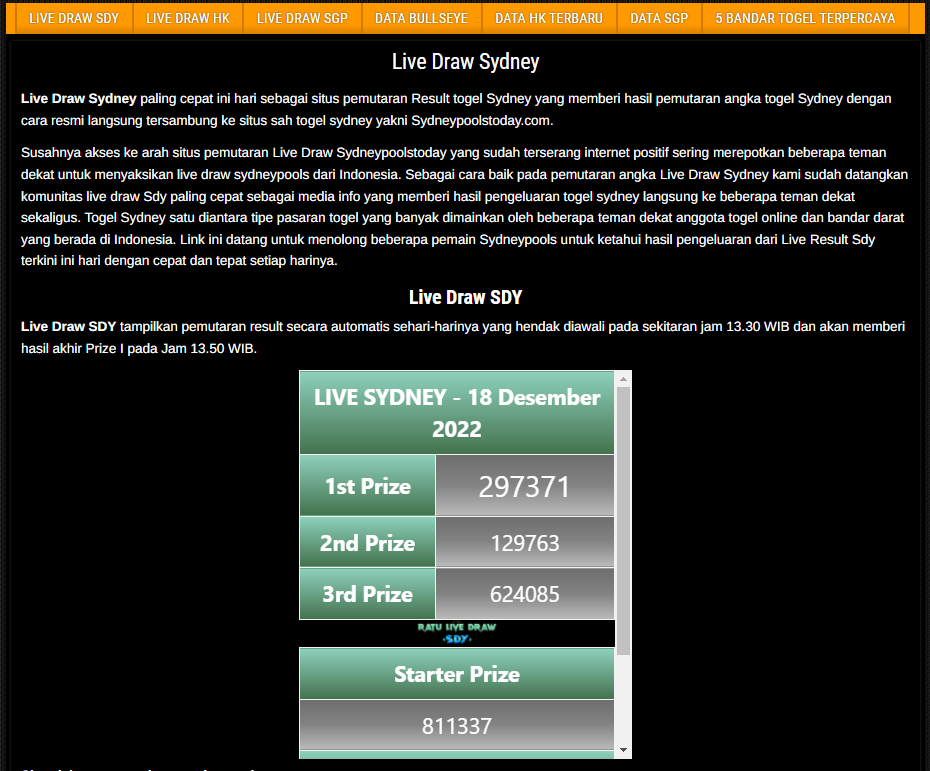 live draw sdy